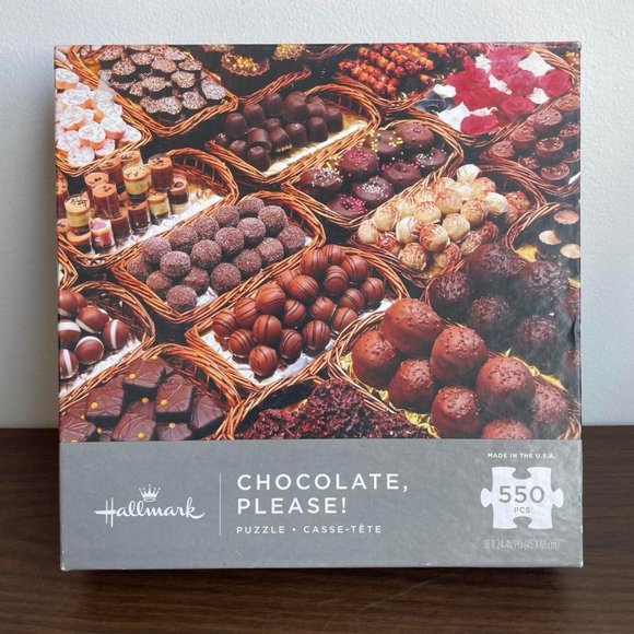 550 Piece Hallmark 'Chocolate, Please!' Puzzle - Picture 1 of 5